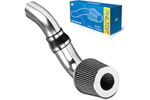 PHILTOP 3.5" Cold Air Intake Kit System Compatible with Chevy S10/Blazer 1996-2004, GMC Sonoma 1996-2004, GMC Jimmy 1996-2001, 4.3L V6, High Performance, Black