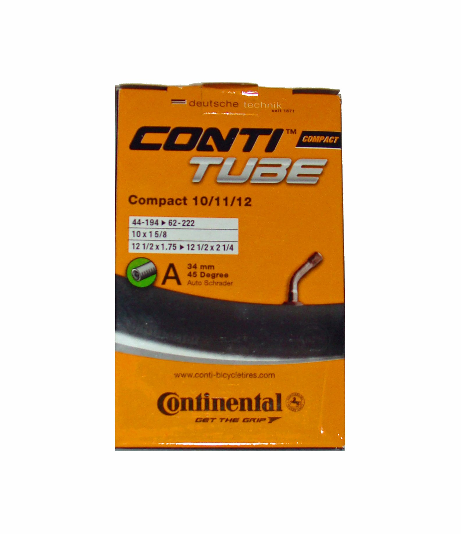 Continental Unisex's Compact Tubes Bike Parts, Other, [44-194->62-222]