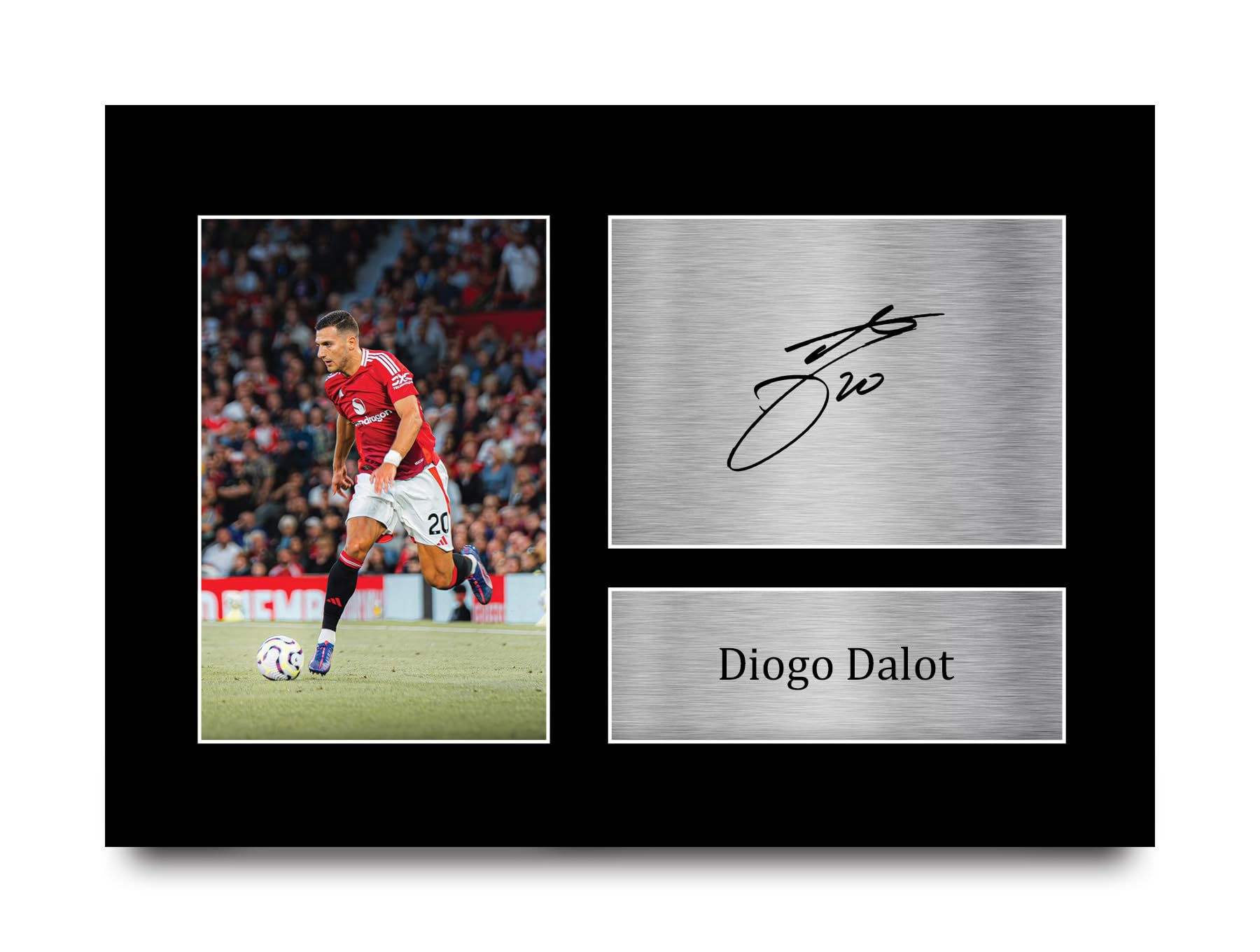 HWC Trading A4 Diogo Dalot Gifts Printed Signed Autograph Picture for Football Fans and Supporters