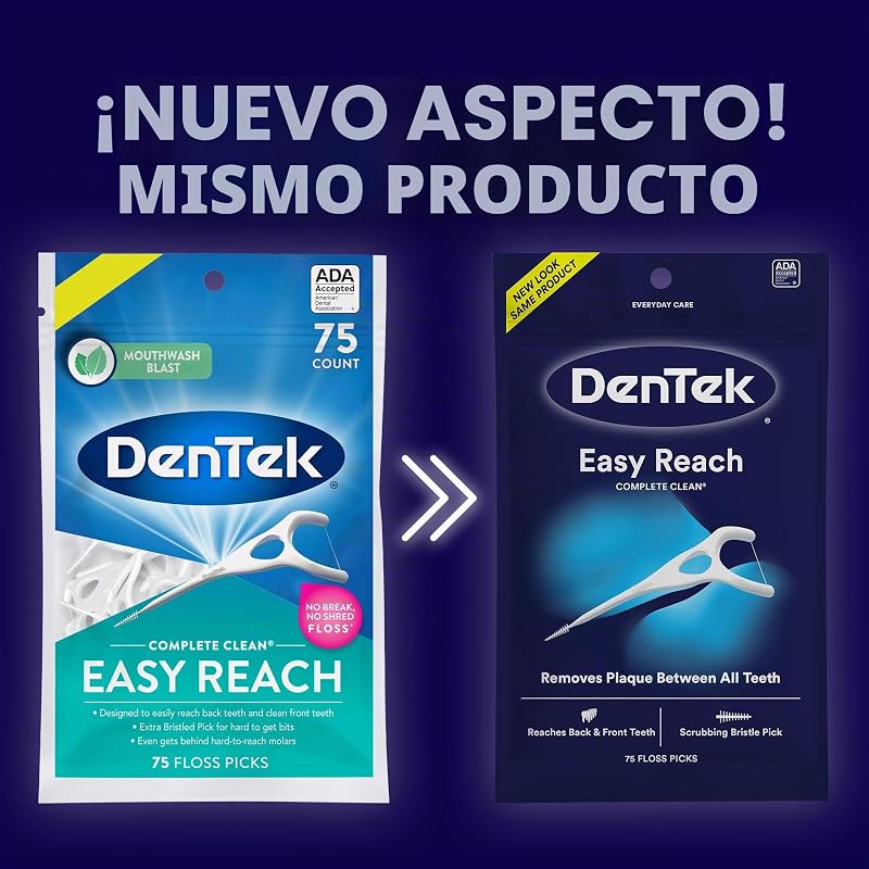 Complete Clean Easy Reach aplicadores de hilo dental, con hilo dental resistente, 75 unidades — foto 2 de 8
