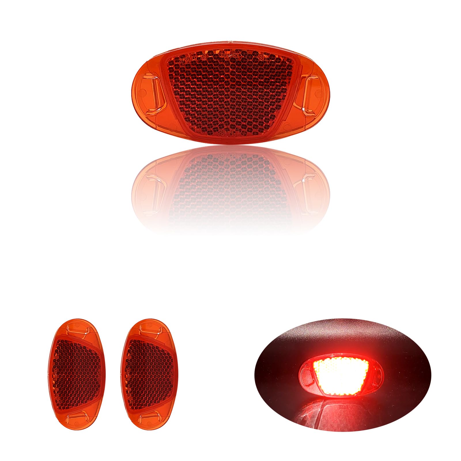 MGMSINYO Reflector Bike Wheel Reflectors Bicycle Spoke Reflector Safety Warning Night Riding