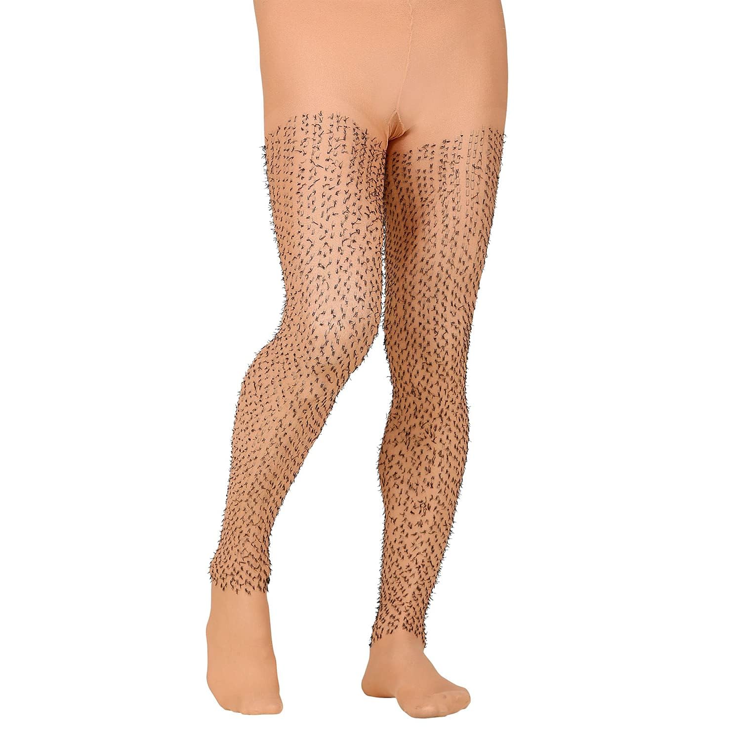 W WIDMANN MILANO Party Fashion - Synthetic Hair Tights for Men, Drag Queen, Elderly, Funny, Primitive, Jungle Men, Carnival, Theme Parties, 60 DEN