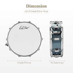 Eastar Snare Drum Set with Drum Sticks,for