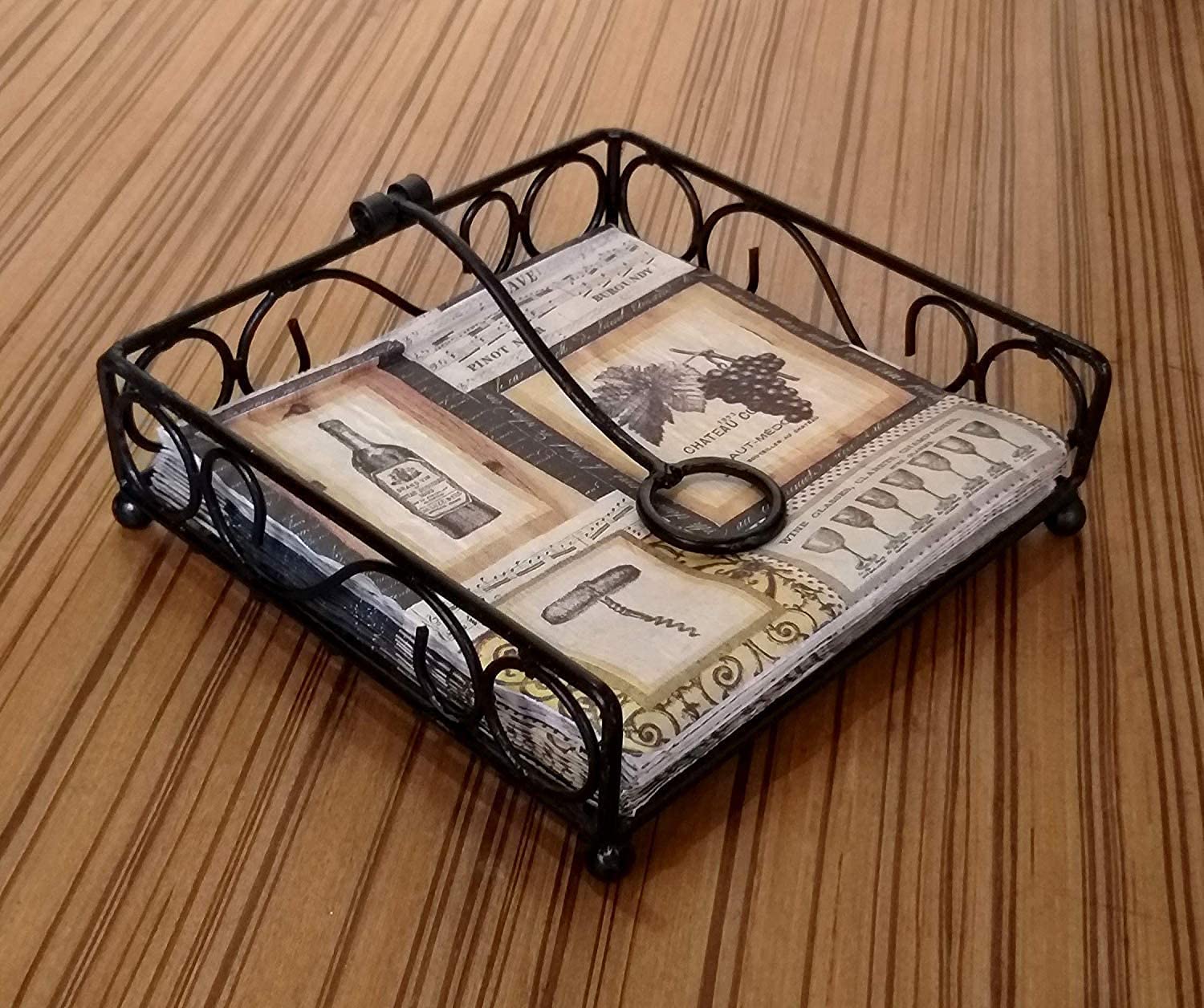 Buy ARTY Beautiful Wrought Iron Napkin Holder for Dining Tishu Holder