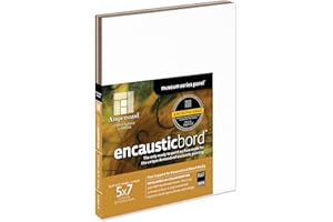 Ampersand Art Supply Wood Painting Panel: Museum Series Encausticbord, 1/8 Inch Depth 3, 5" x 7" - Pack of 3
