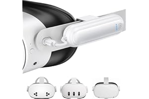 Kinwin Battery Pack for Meta Quest 3S/3/2, 20000mWh 18W Fast Charging Battery for Oculus Quest 3S/3 Accessories, Extended VR Headset Battery, Lightweight and Portable Charger for Extra 2-4H