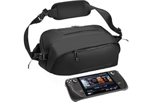 FOREGOER Carrying Case for Steam Deck/Nintendo Switch 2/PlayStation Portal/Steam Deck OLED, Protective Crossbody Bag with Pocket Fit Lenovo Legion Go/ASUS ROG Ally Console Accessories Storage