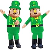 NiSotieb St Patrick's Day Outfit Inflatable Costume Inflatable Leprechaun Blow-up Costume for Adlut/St Patricks Day/Halloween (St Partick's Day)