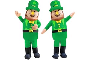 Nisotieb St Patrick's Day Outfit Inflatable Costume Inflatable Leprechaun Blow-up Costume for Adlut/St Patricks Day/Halloween (St Partick's Day)