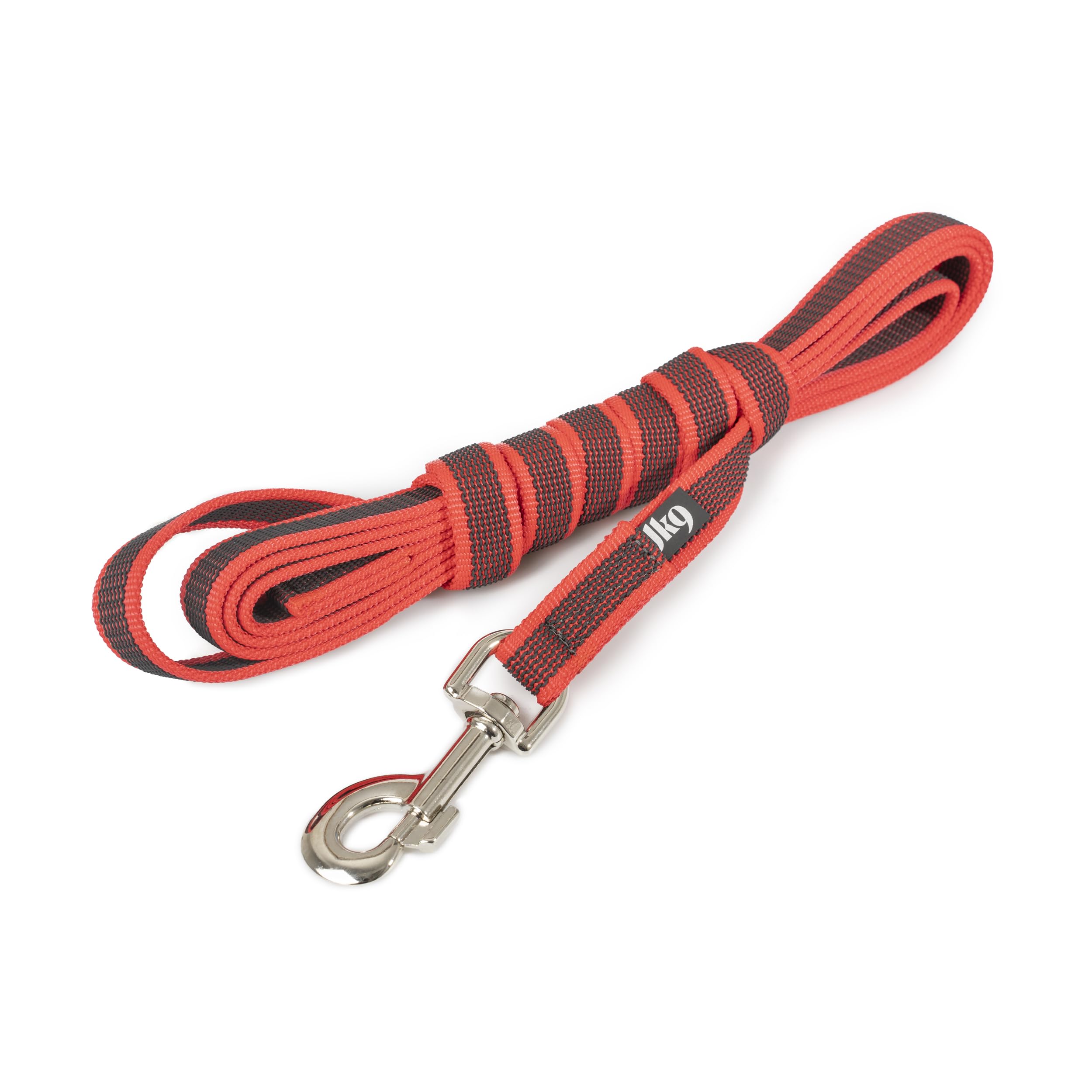 Color & Gray Super-Grip Leash with Handle, 20 mm x 3 m, Red-Gray