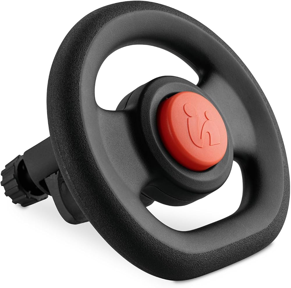 hauck Pushchair Steering Wheel Toy Black with Horn for Buggies 39.5 cm