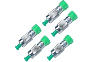 GWLIUNI 5Pcs 5dB FC for APC Fiber Optic attenuator, Fiber Signal Attenuation Converter, FC Ferrule Inserts Connector