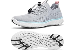 KOLILI Women's Stylish Water Shoes, Tennis Walking Shoes with Arch Support, Best for Water Sports, Travel & Walk