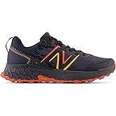 New Balance Men's Fresh Foam X Hierro V7, Thunder/Vibrant Orange/Vibrant Apricot/Eclipse, 12 X-Wide