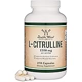 L Citrulline Capsules 1,200mg Per Serving, 210 Count (L-Citrulline Increases Levels of L-Arginine, Acts as a Nitric Oxide Boo