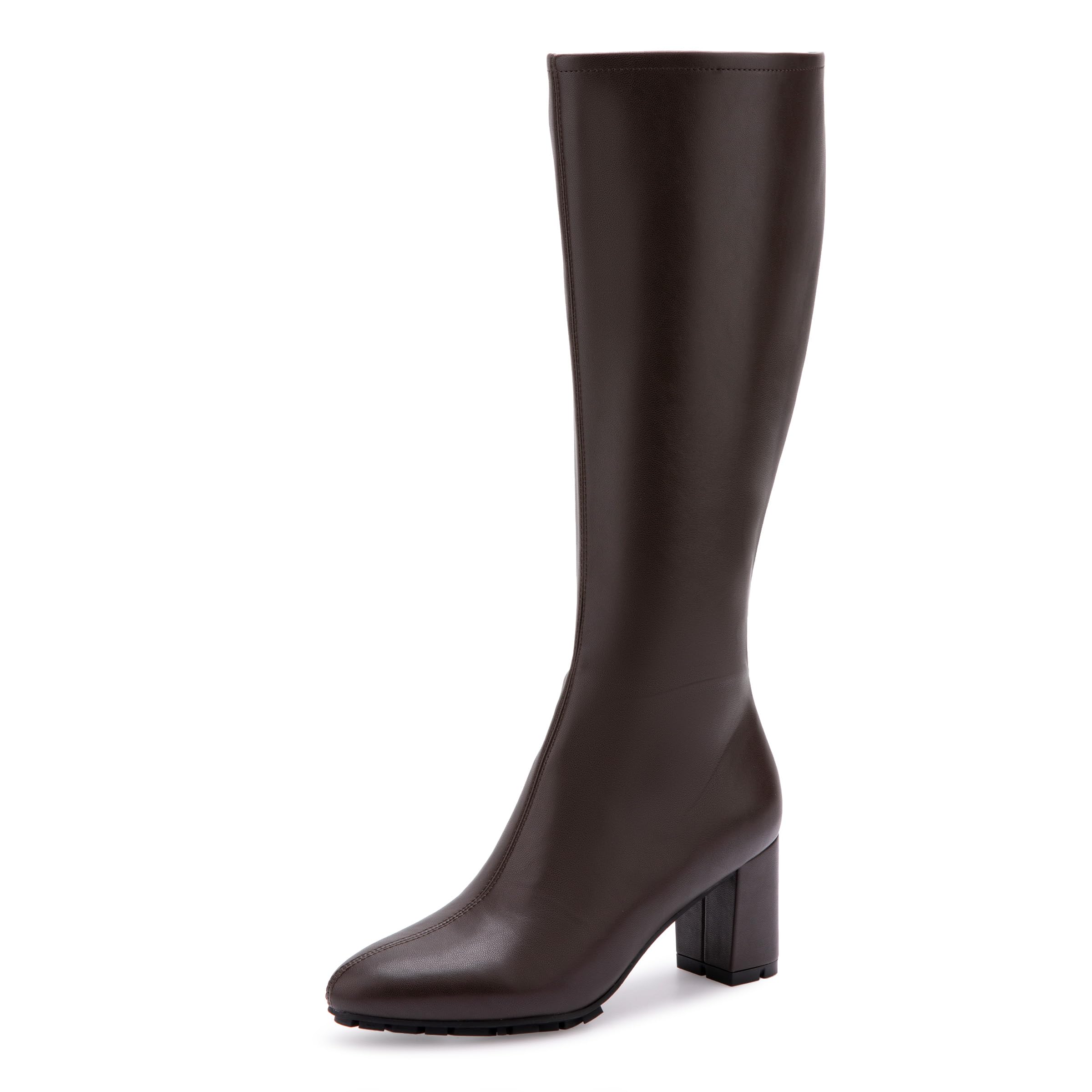 Aerosoles Women’s Brynn Knee Boots, Java Faux Leather, 7W