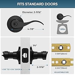 TICONN Traditional Wave Style Reversible Door