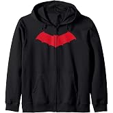 DC Comics Batman Red Chest Logo Zip Hoodie