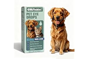 Pet Eye Drops for Dogs & Cats – Soothe Eye Infections,Allergies, Relieve Dogs Cats Dry Eyes Pink Eyes,Eye Wash for Pet Cleani