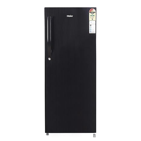Haier 220 L 3 Star Direct-Cool Single Door Refrigerator (HED-22TKS, Black Brushline)
