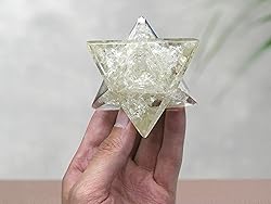 1 Pcs Clear Quartz Large Crystal Orgone Merkaba