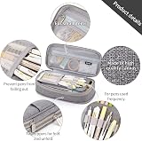 EASTHILL Pencil Case Big Pen Case Linen Cotton 9x20 cm Organizer view 2