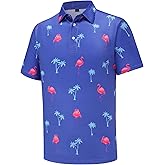tracamiy Men's Golf Polo Shirts Short Sleeve Performance Moisture Wicking Quick Dry Golf Polo Shirts for Men