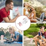Pubiao Shaker Protein Cup 500 ml Pink with Mixer Ball Dual Mix view 7