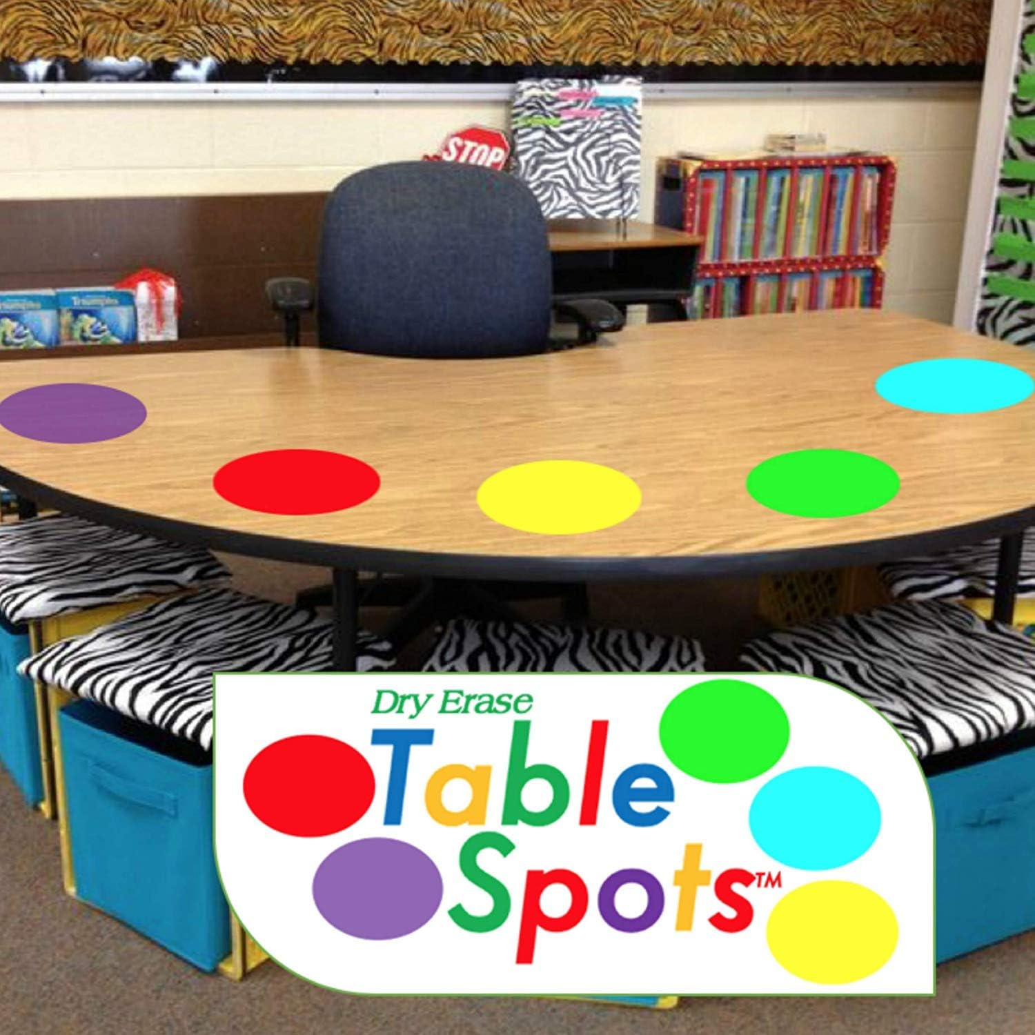 12 Pcs 11.8 inch Colorful Dry Erase Circles White Board Marker