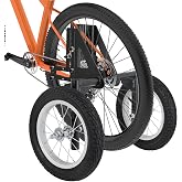 MOSHAY Aluminum Alloy Adjustable Adult Bicycle Bike Stabilizers Training Wheels Fits 24" to 29" - (24-29)