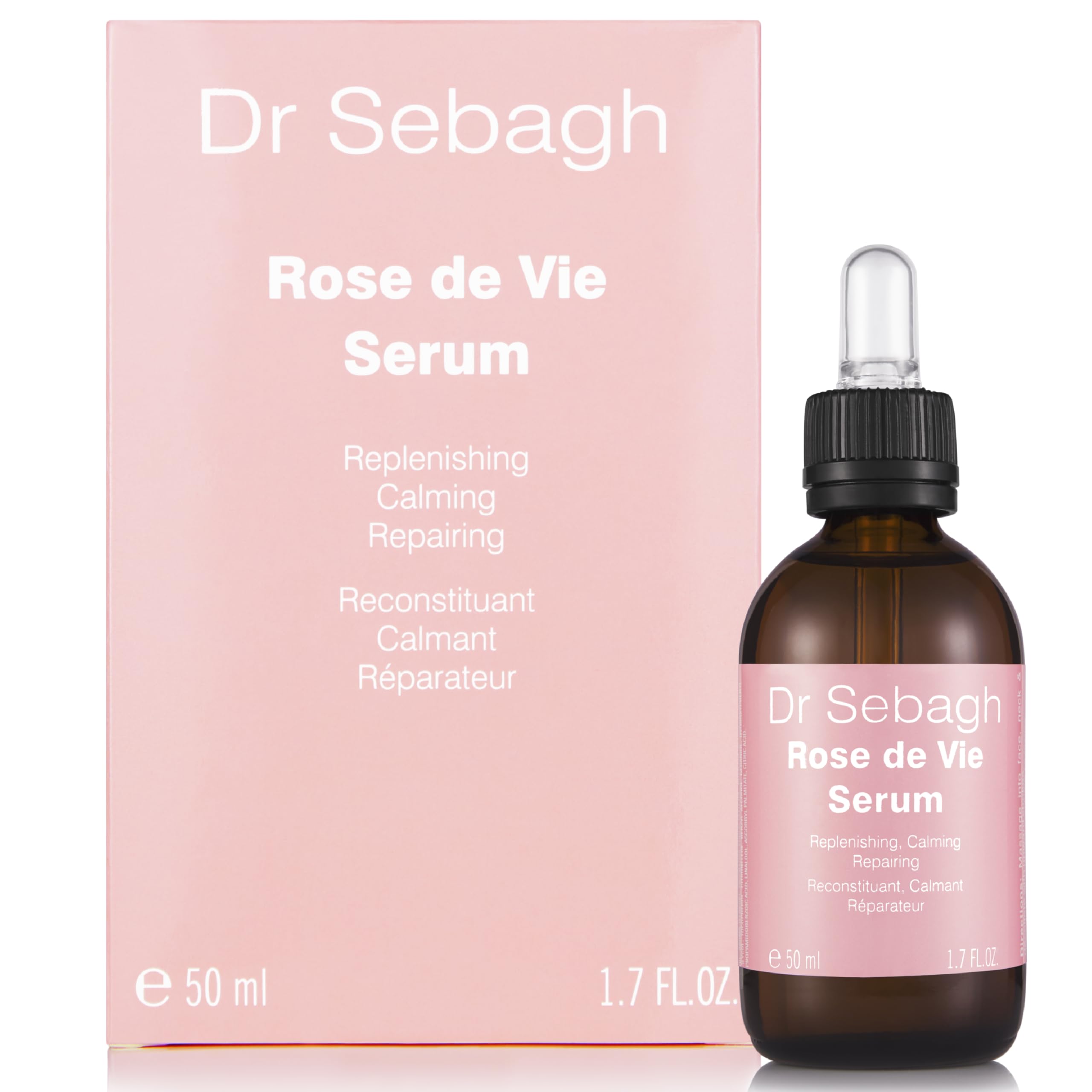 Dr Sebagh Rose de Vie Serum (50 ml) - Award-Winning Nourishing Anti-Aging Formula - Use with Dry, Mature, or Sensitive Skin - Designed to Soothe Redness & Irritation - Regenerating & Invigorating