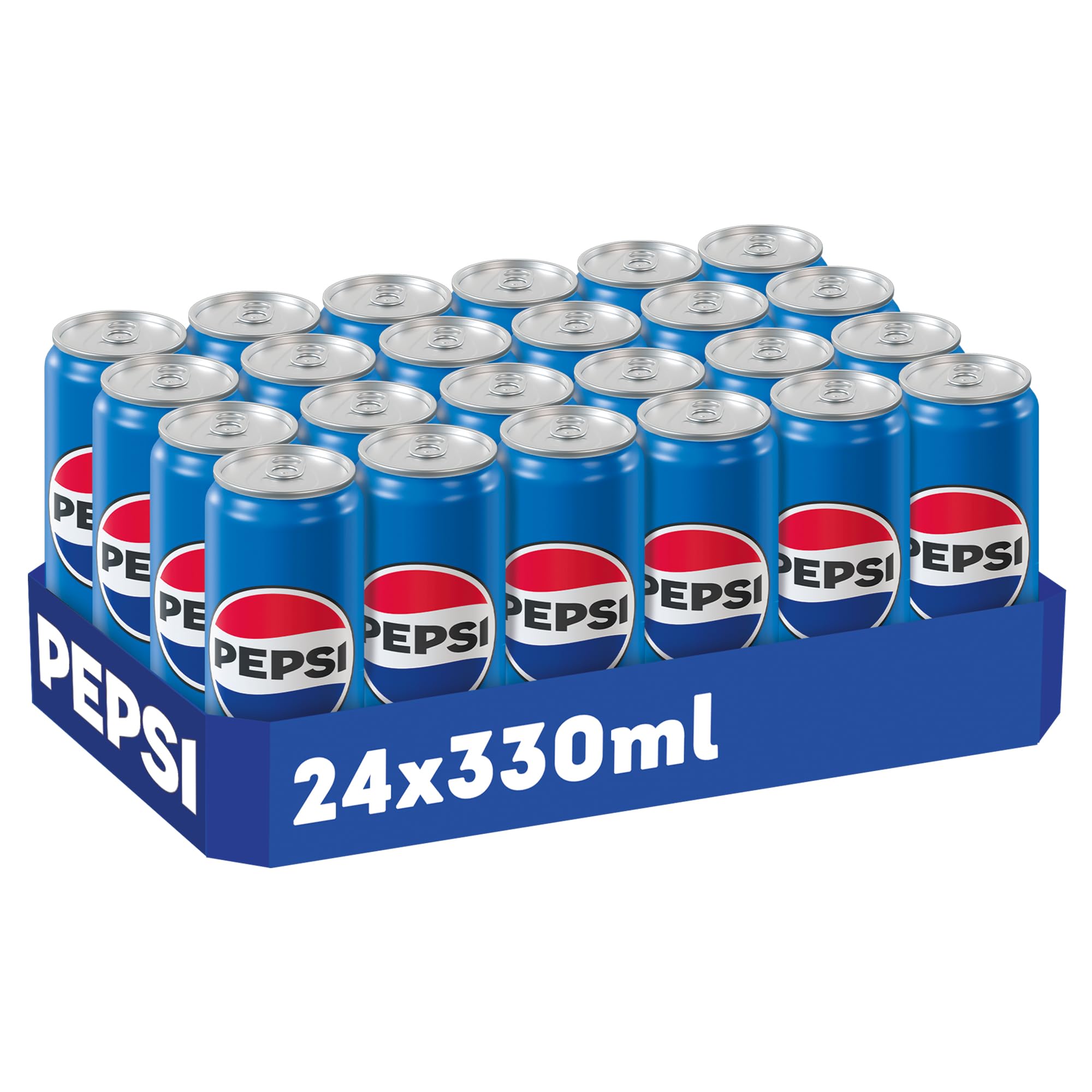 Pepsi Cola, Das Original von Pepsi, Koffeinhaltige Cola in der Dose, EINWEG Dose (24 x 0.33 l) (Verpackungsdesign kann abweichen) 2