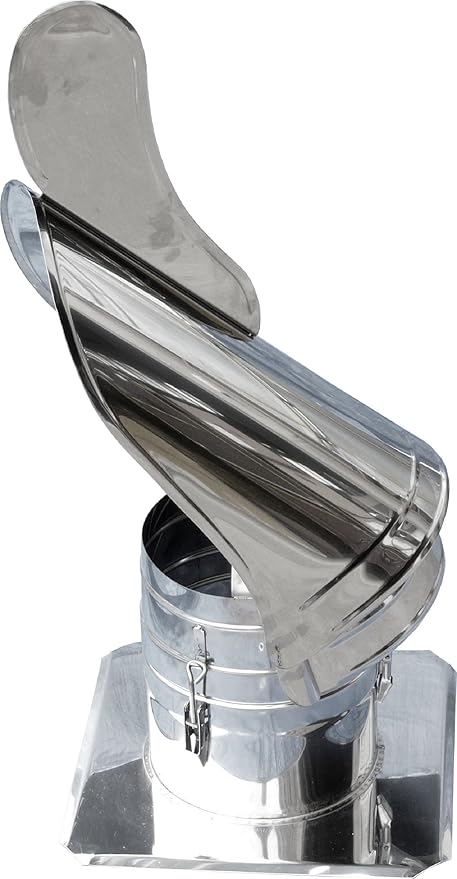 Drehbar,Kaminaufsatz,Kaminhut,Inox Schornsteinhaube