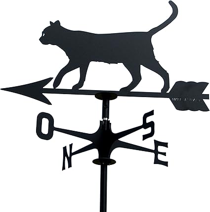 Girouette Girouette Marque Vent Chat Produit Artisanalement En Italie Amazon Fr Jardin