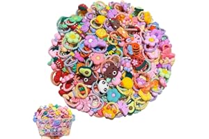 Faxhidjj 100 Pcs Multi Color Small Hair Ties,baby hair ties,hair ties for girls