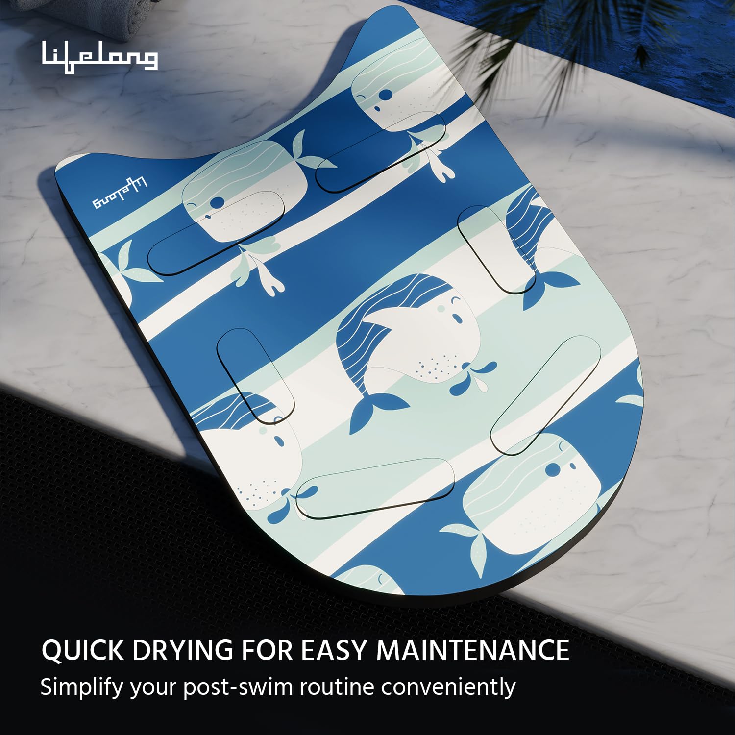 Lifelong Floating Kick Board for Kids | Swimming Training Float Pad | Adjustable Float for Beginners | Kids Training Accessories (Multicolour) 4