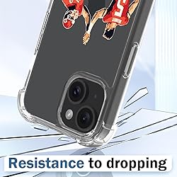 Ecute Football Case for iPhone 15 with Stand,Drop