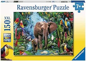 Ravensburger 12901 Safari Animals 150 Piece Puzzle for Kids - Every Piece is Unique, Pieces Fit Together Perfectly