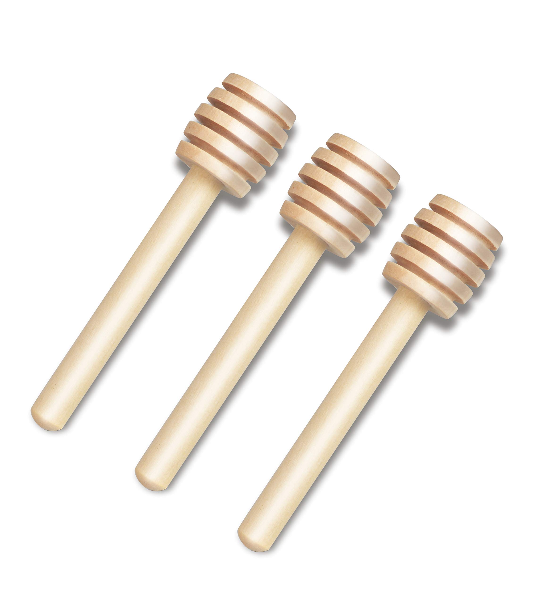 DESIOLE Wooden Honey Mixing Stirrer 3Pcs Mini Honey Dipper Sticks Honey Spoon