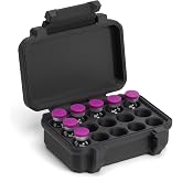 Peptide Case, 15 Slots for 3ml Vials, Rugged Snap-Lock Hard Shell | One-piece shell will not crack in the freezer. Honeycomb walls steady temperature. BPA free, made in the USA.