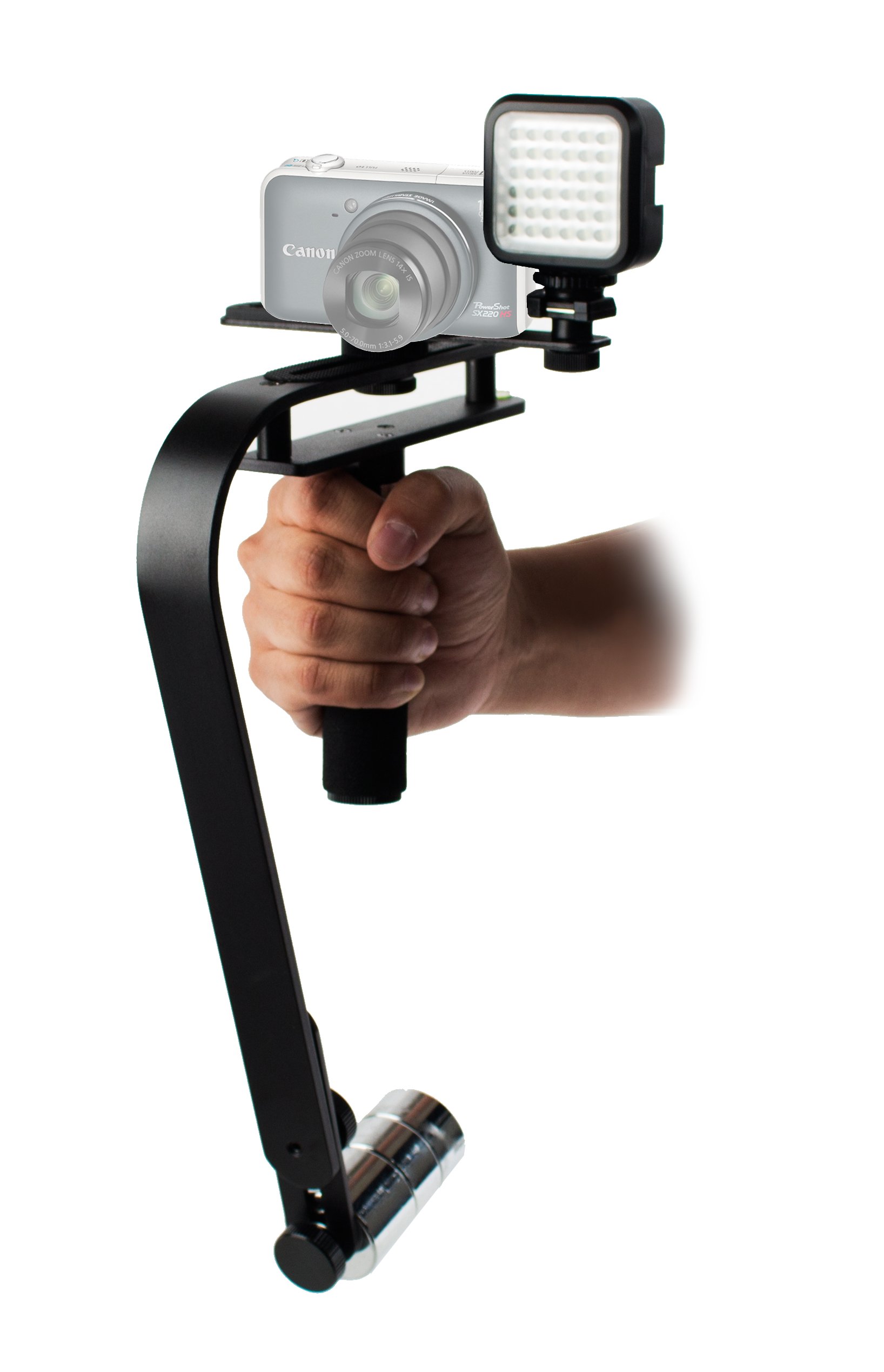 Pro Stabilizer Kit Includes LED Video Light Kit + Stabilizer for GoPro