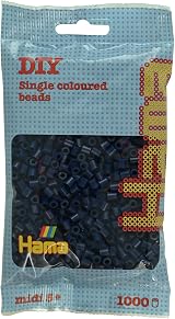 Hama Beads Bag Midnight Blue 1000 Midi Fuse Beads Mosaic Craft Kit