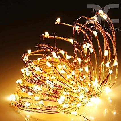Dripping Colors Waterproof USB Copper 5M LED String Lights, 50 LEDs (Warm White)