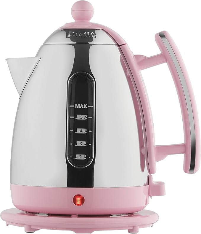 Dualit Jug Kettle with Pink Rose Trim, Stainless Steel 72476 Amazon.co