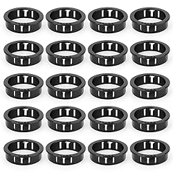QCDENG 20PCS 1-1/2" Round Cable Snap Bushing