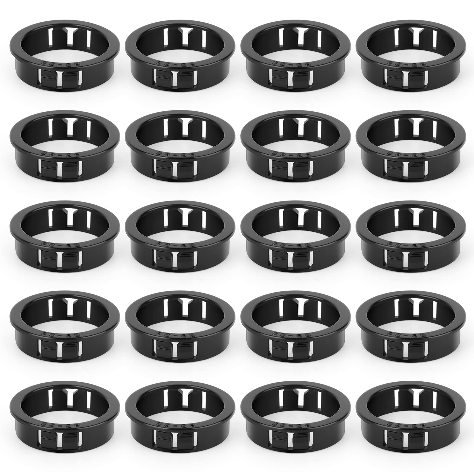QCDENG 20PCS 1-1/2" Round Cable Snap Bushing