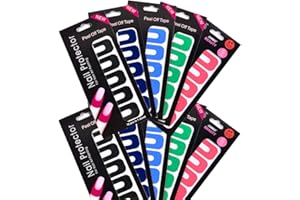 WEILUSI Nail Protector Nail Art Plastic Peel Off Sticker U-Shape Tape Polish Guards Cuticle Protectors Disposable 10 Sheets 100pcs