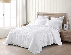 Chezmoi Collection Nora 3-Piece Ruffled Edge Trim