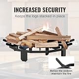 VEVOR 27 Inch Heavy Duty Log Grate Firewood Burning Rack Holder Steel Legs view 4