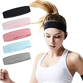 Workout Headbands Non Slip Headband Sport Headbands Sweatbands Elastic Sport Hair Bands for Sports Travel Indoor Fitness Gym